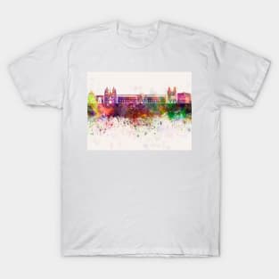 Dijon skyline in watercolor background T-Shirt